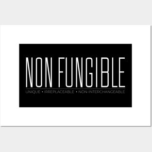 Non Fungible – WHITE Posters and Art